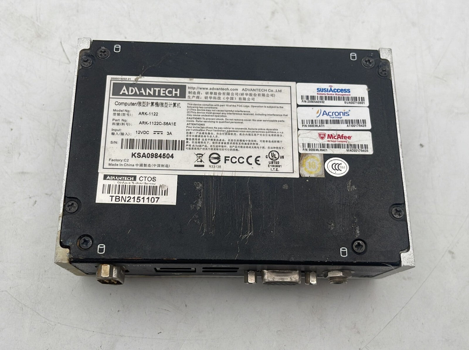 Advantech ARK-1122 Embedded Box PC ARK-1122C-S6A1E **AS IS