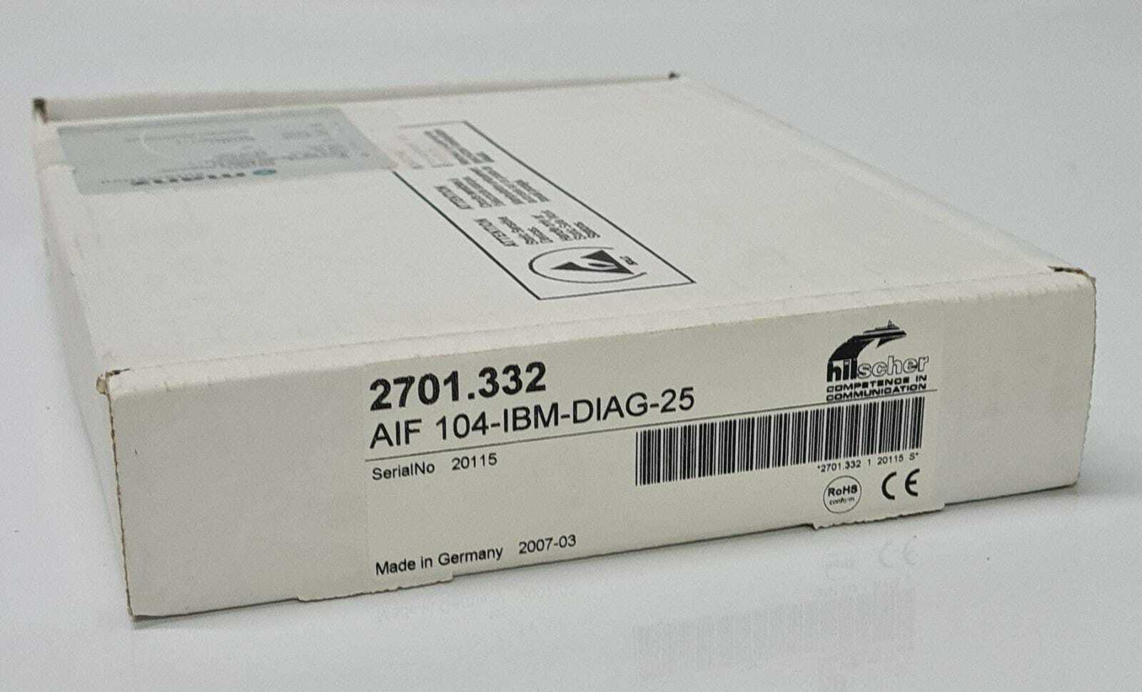 Hilscher 2701.332 AIF 104-IBM-DIAG-25 PC Interface Assembly