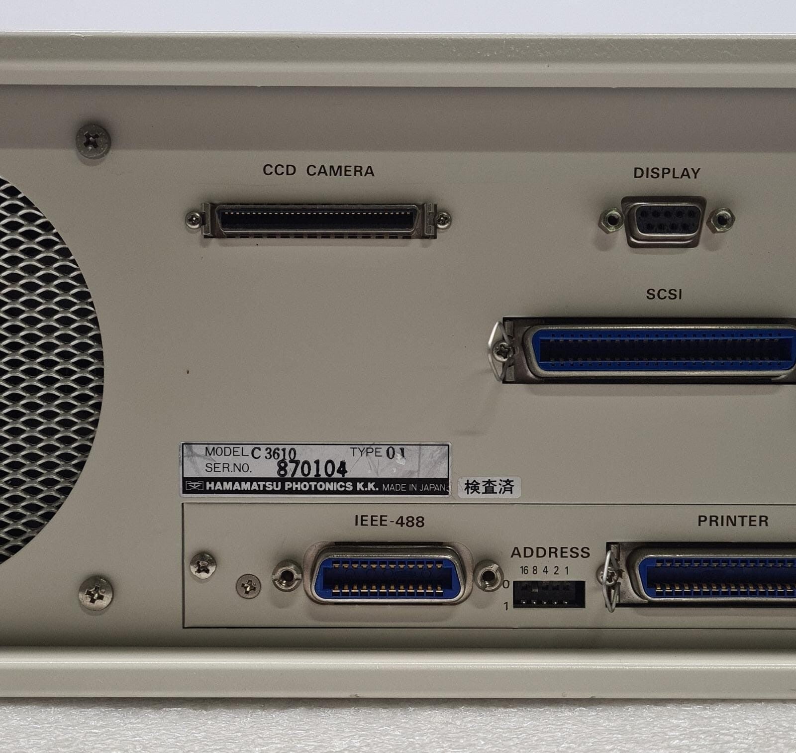 Hamamatsu Photonics CCD-TA C3610 Camera Controller CCD Image Processor