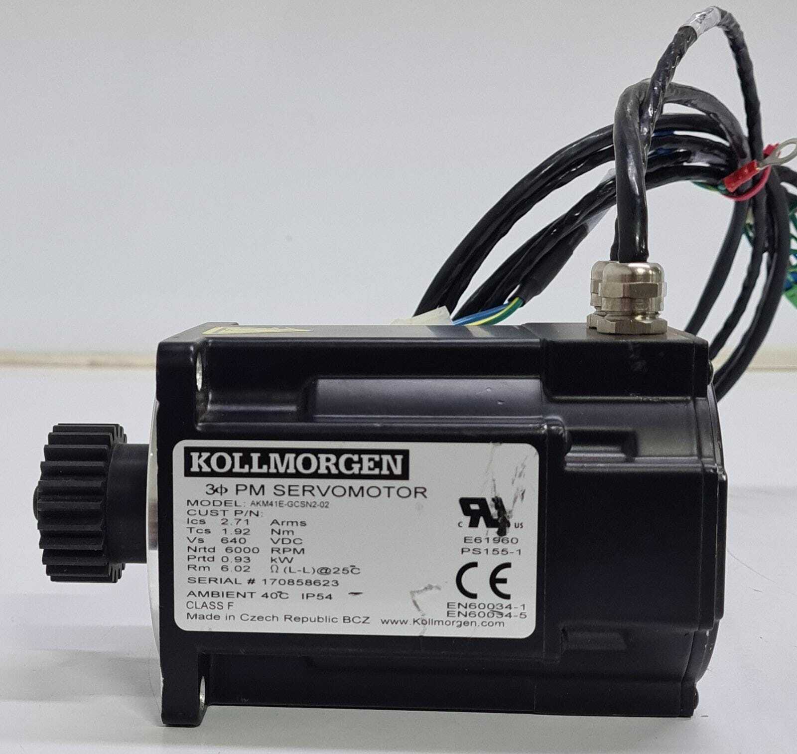 Danaher Motion Kollmorgen 3 PM Servomotor AKM41E- GCSN2- 02