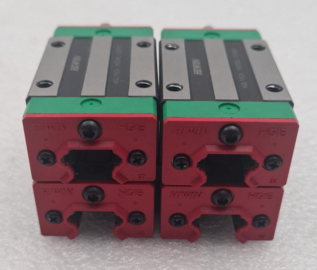 4 PCS- HIWIN HGL15CA Linear Rail Block Carriage Slider 150GHD-30301 160GBL-20000