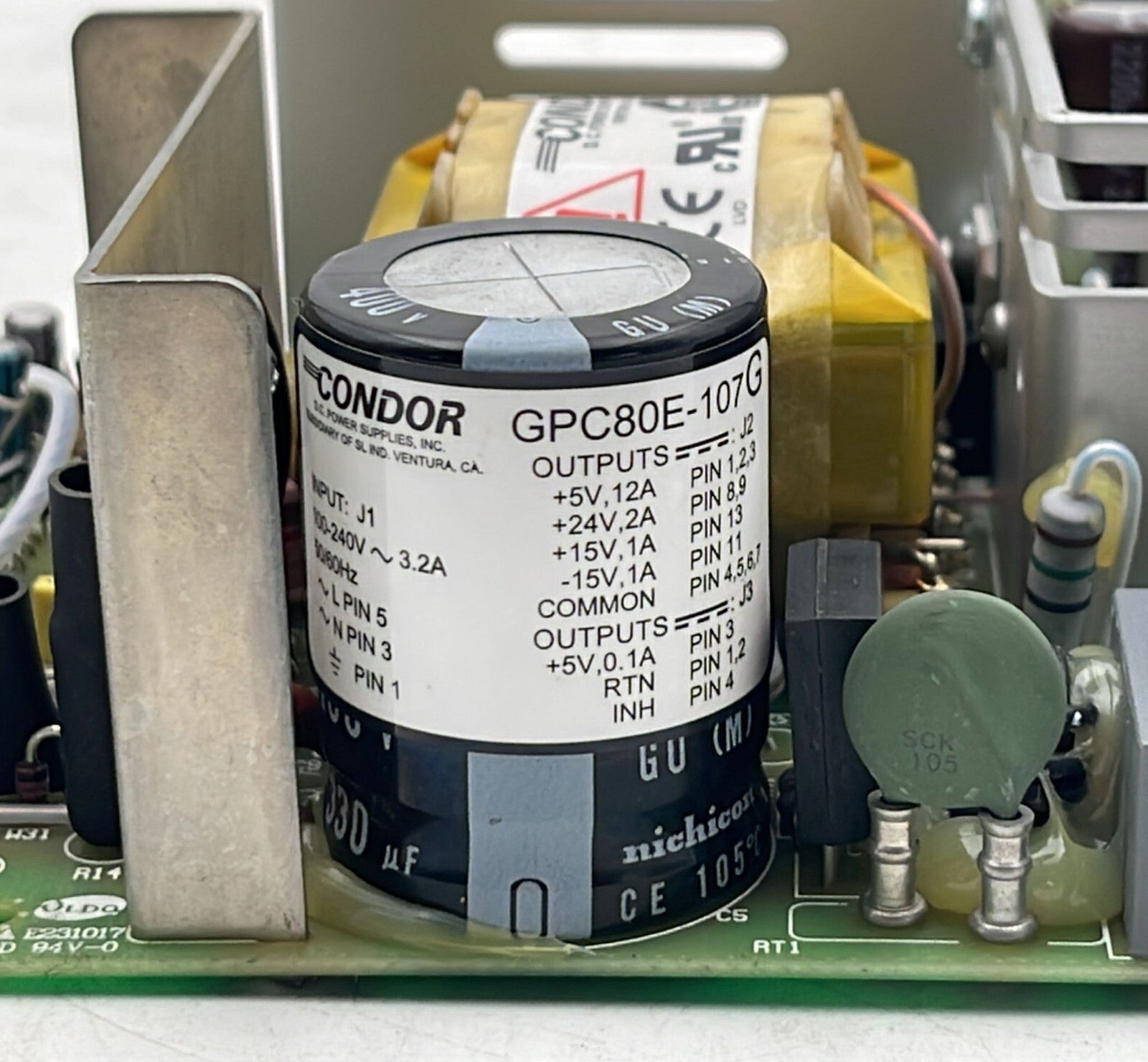 Waters Alliance GPC80E-107 Condor DC Power Supply 02-35380-0071