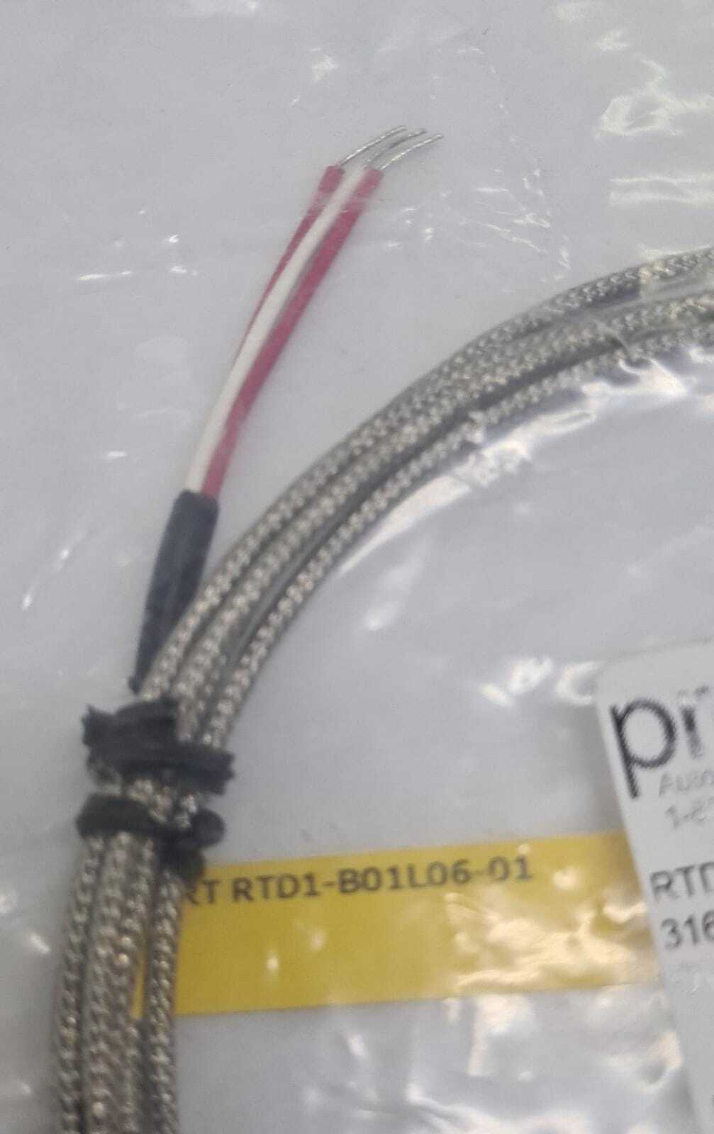 NEW - AutomationDirect ProSense RTD1-B01L06-01 3-WIRE RTD PT 316SS 6FT OVERBRAID