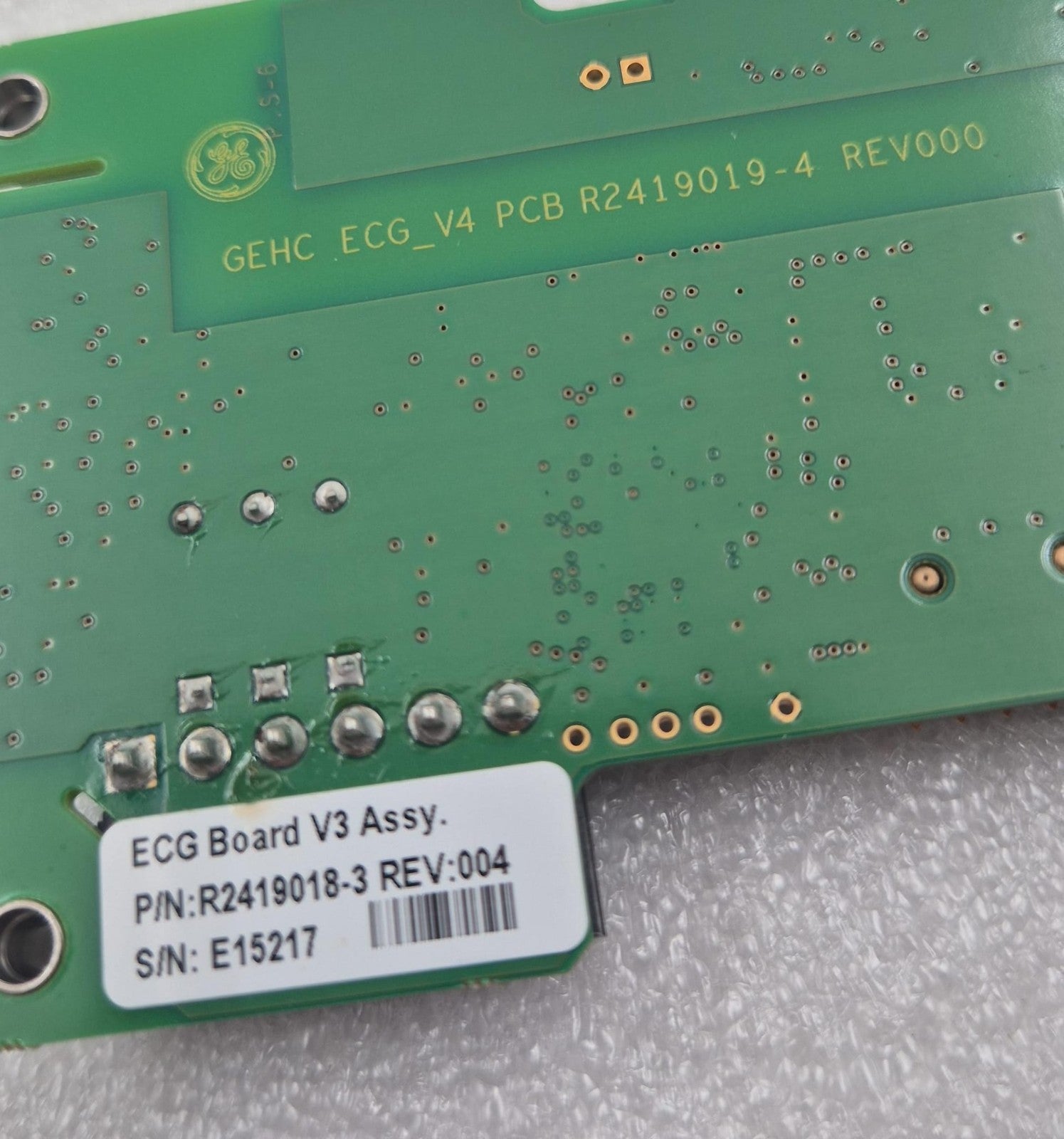 GE Healthcare Vivid S5 Ultrasound ECG Board V3 Assy R2419018-3 REV:004