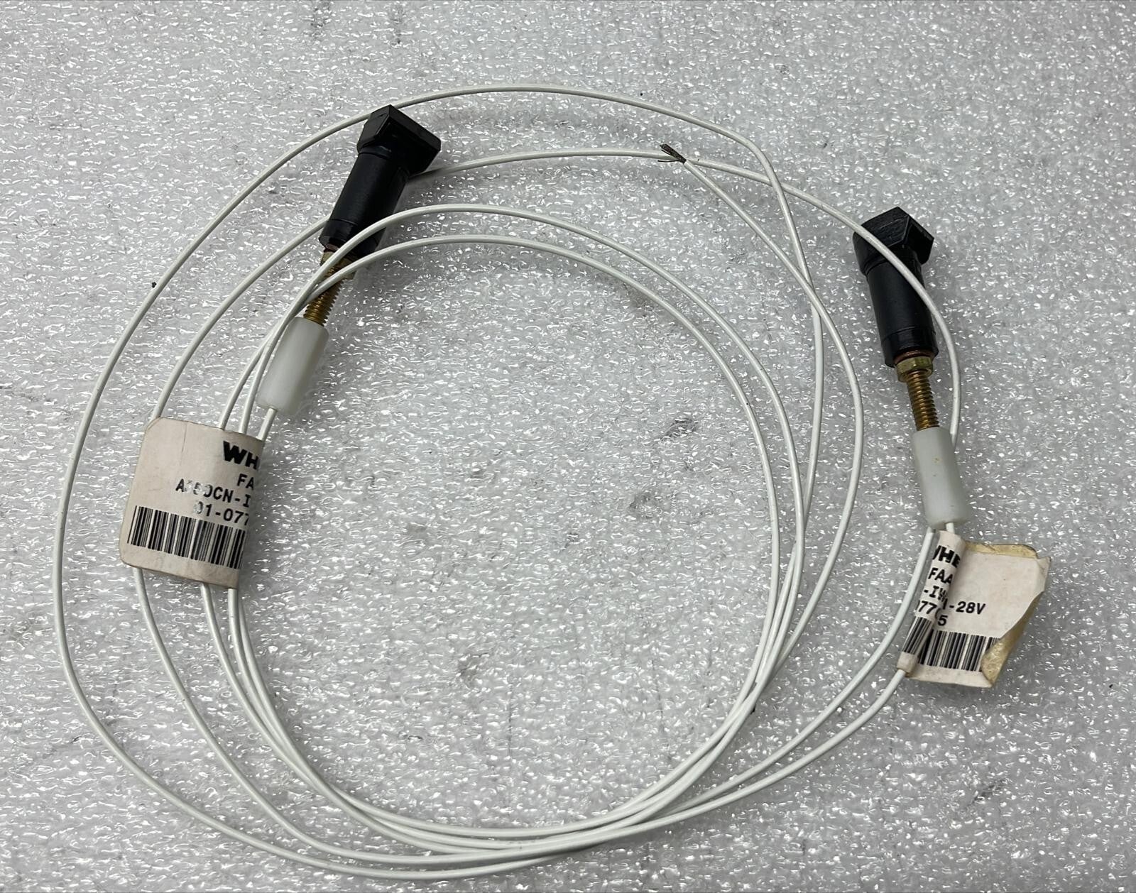 [LOT OF 2] WHELEN 01-0770119-15 MODEL A350CN SHORT BLACK 28V