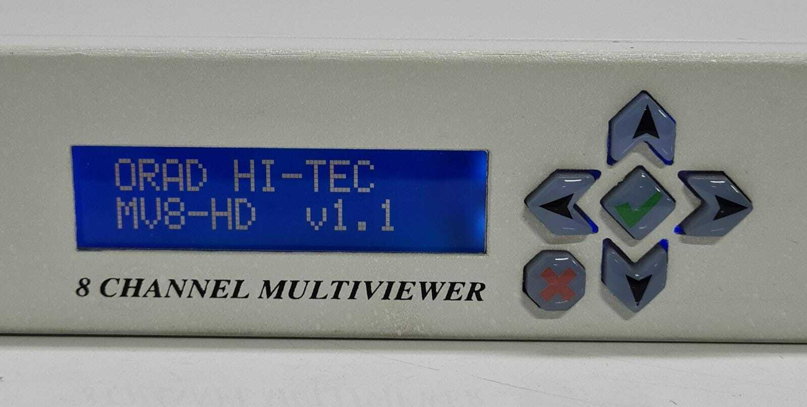 ORAD HI-TEC MV-8 MV8-HD v1.1 8 Channel MULTIVIEWER Outputs One composite picture