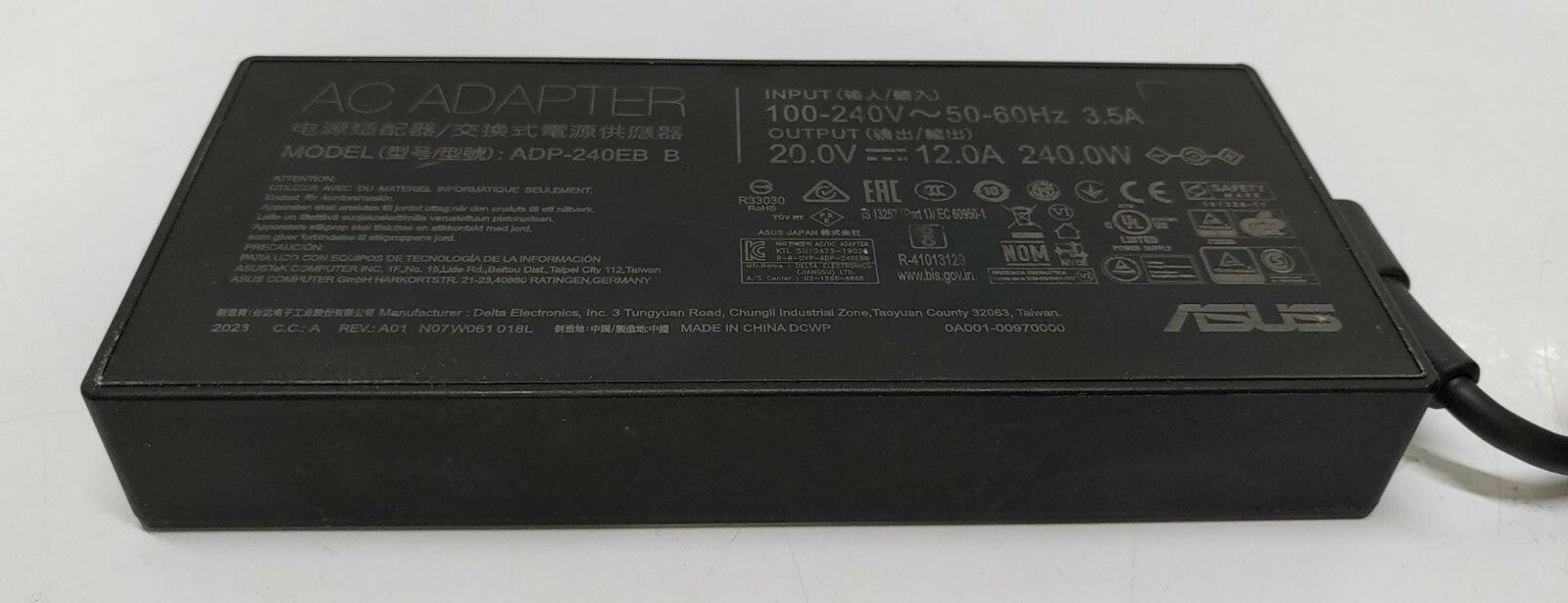 Asus AC Adapter Charger ADP-240EB B 20V 12A 240W