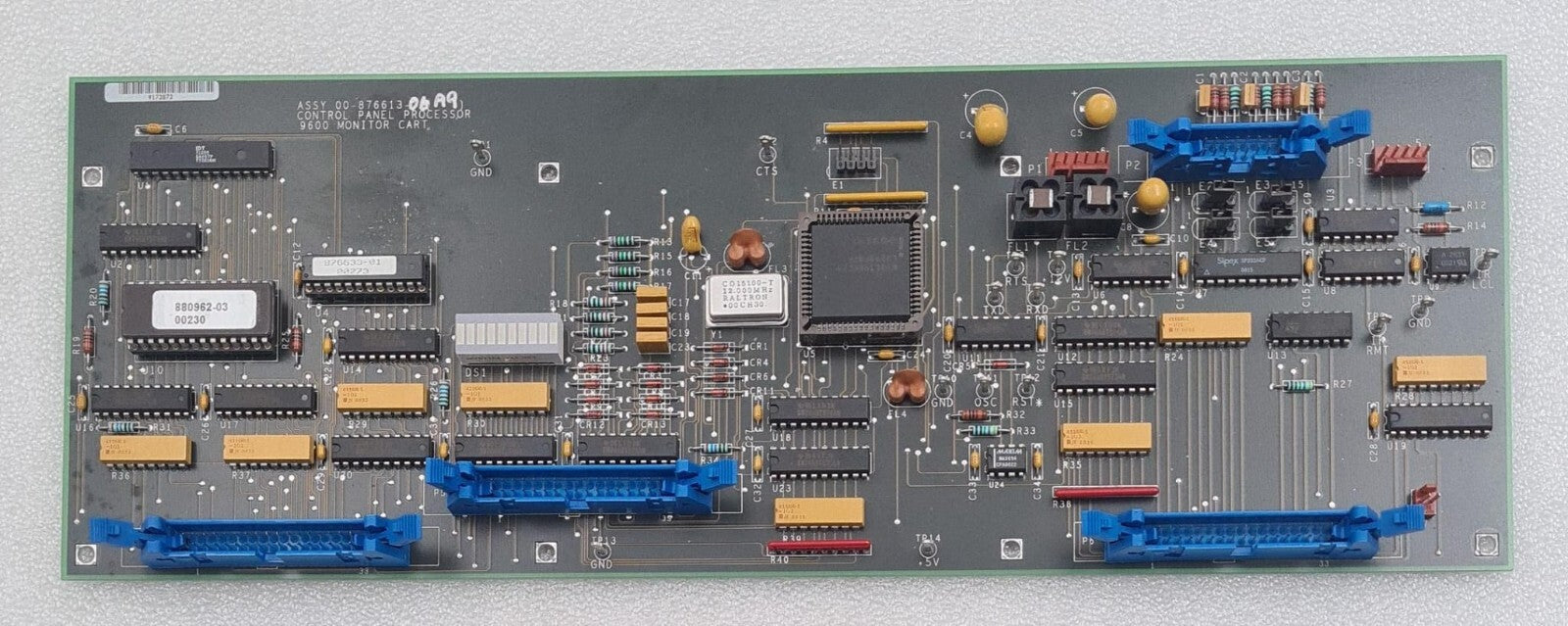 GE ASSY 00-876613-06 (A9) CONTROL PANEL PROCESSOR 9600 MONITOR CART WORKSTATION