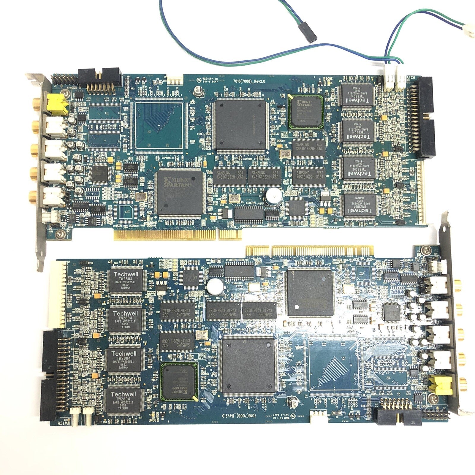 2x Xilinx Spartan XC2S150E Video Controller CCTV Capture Card 7016 (7008)_Rev2.0