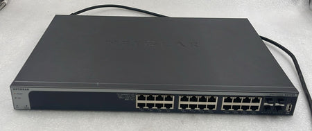 Netgear XS728T-100NES switch front panel Ethernet ports