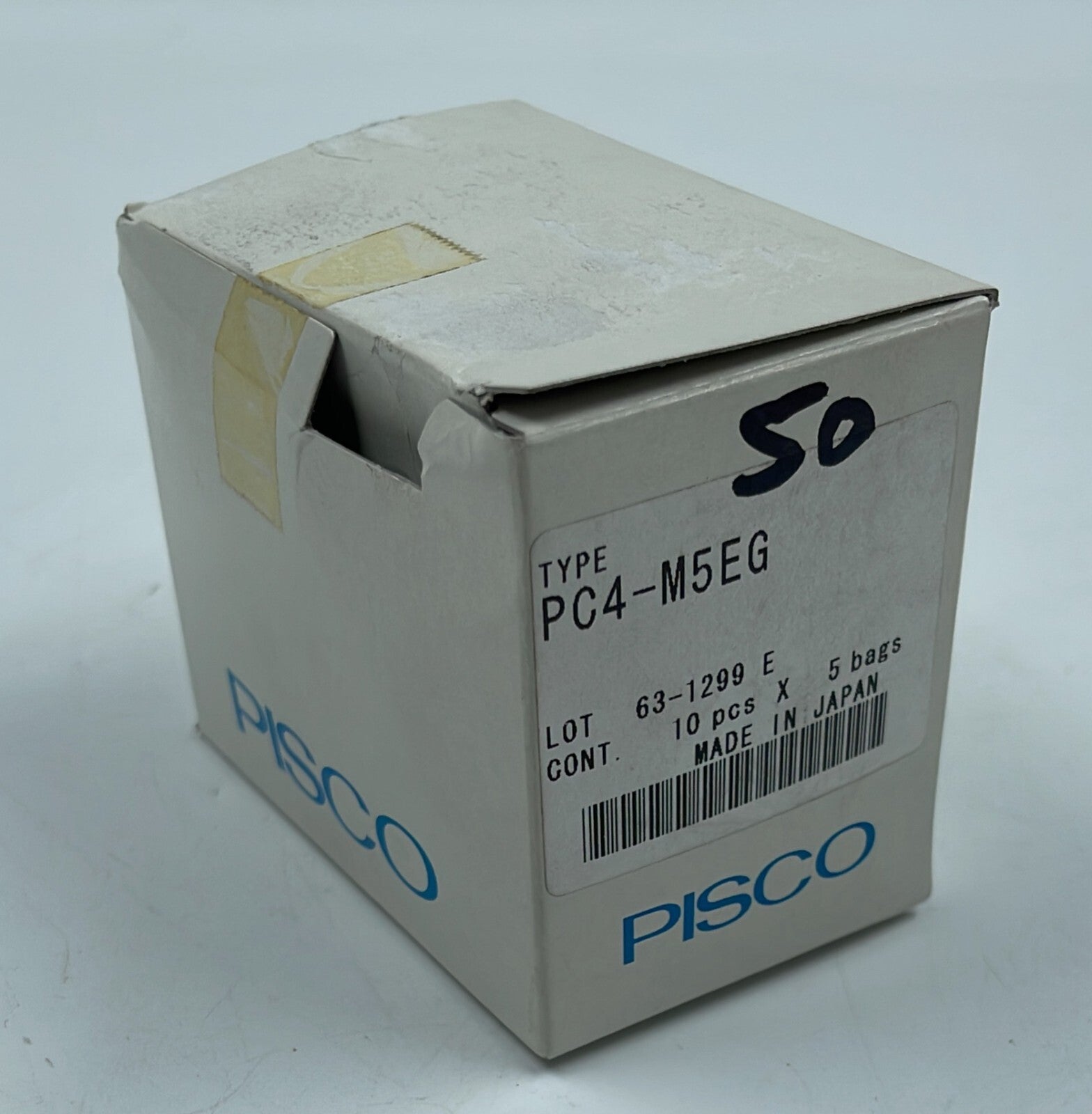 [LOT OF 5 ] PISCO PC4-M5EG Straight Push Connect