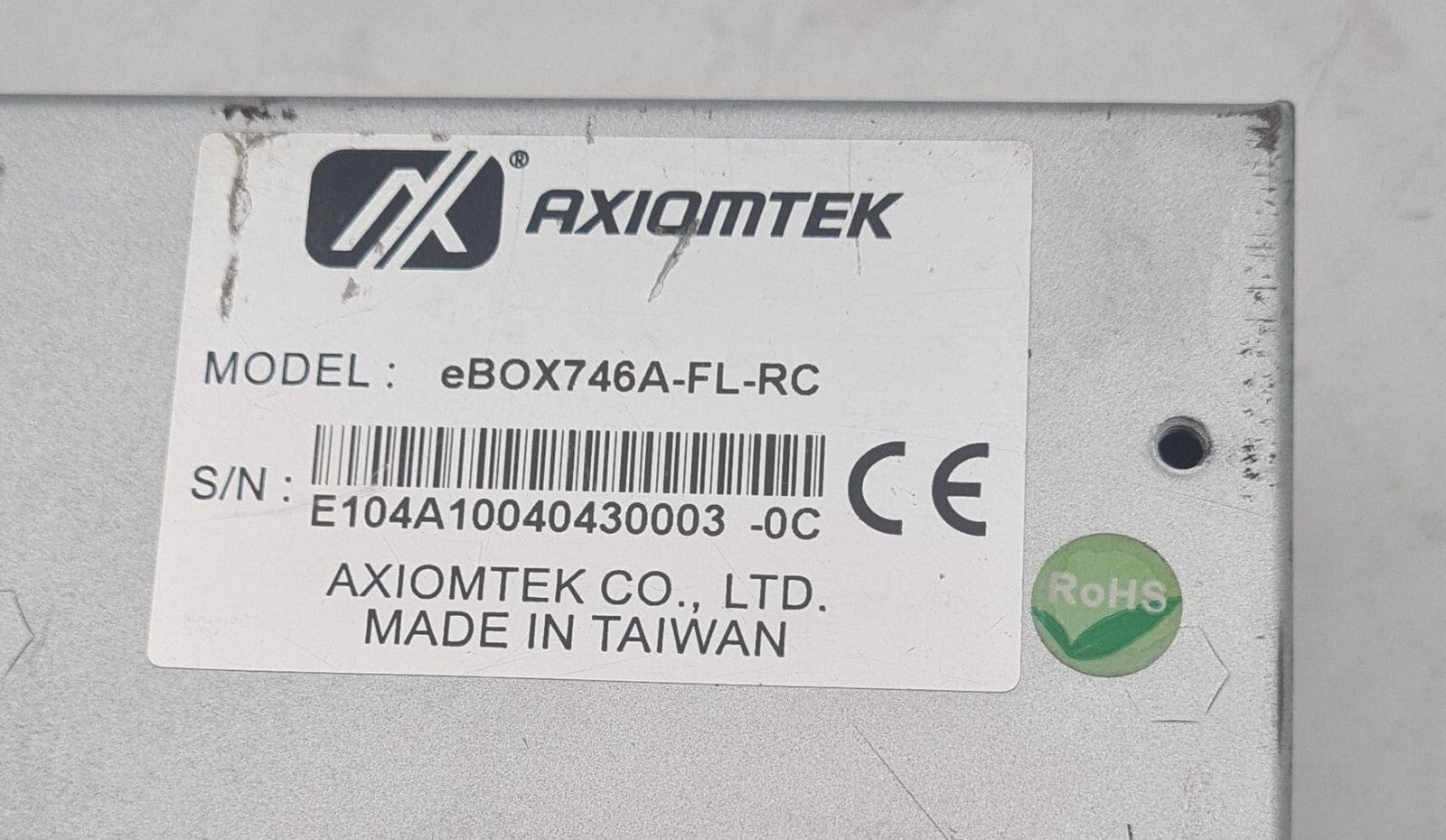 Axiomtek eBOX746A-FL-RC Embedded Computer 8GB