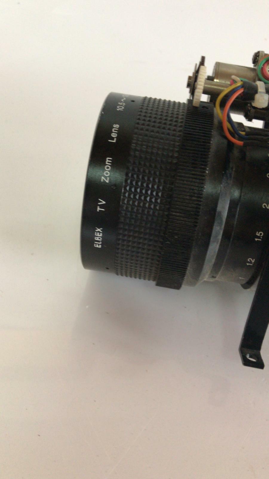 ELBEX Camera With AUTO Motorized TV Zoom Lens p10132 10.5~126MM 1:1.6