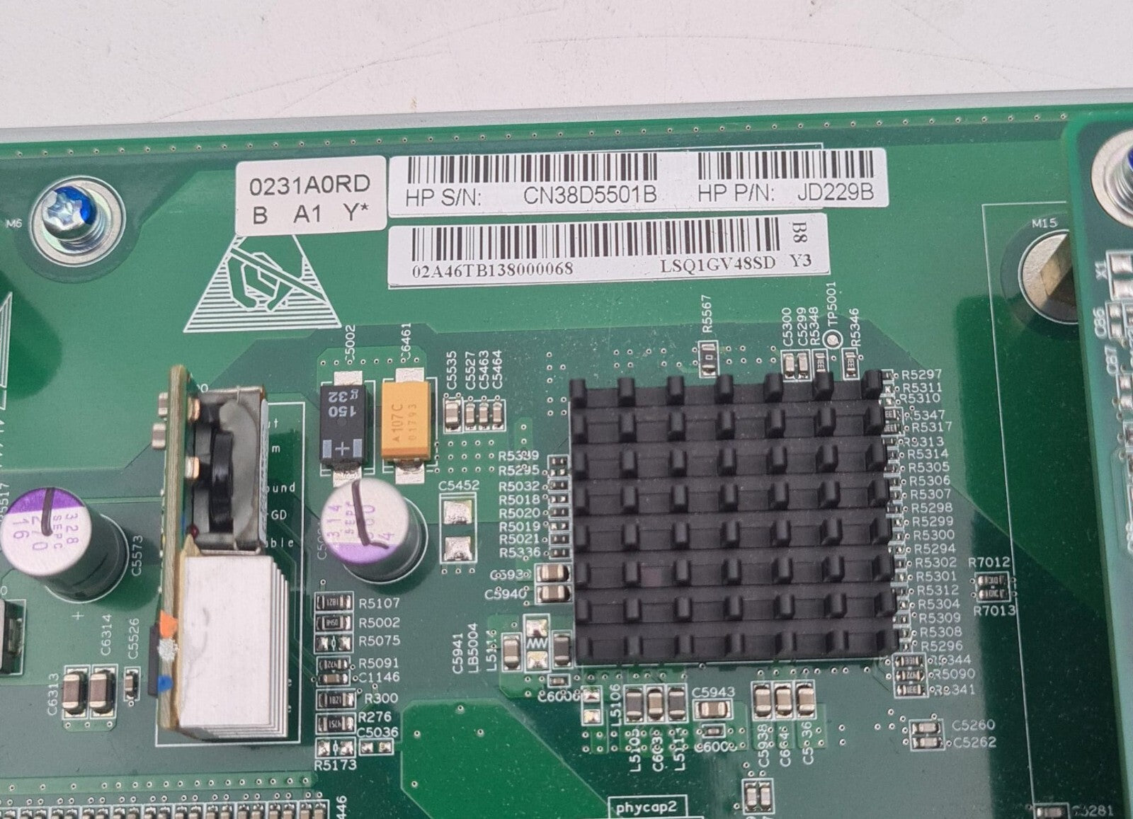 HP LSQ1GV48SD0 10/100/1000BASE-T JD229B Switch 48-port Gig-T PoE+ Module