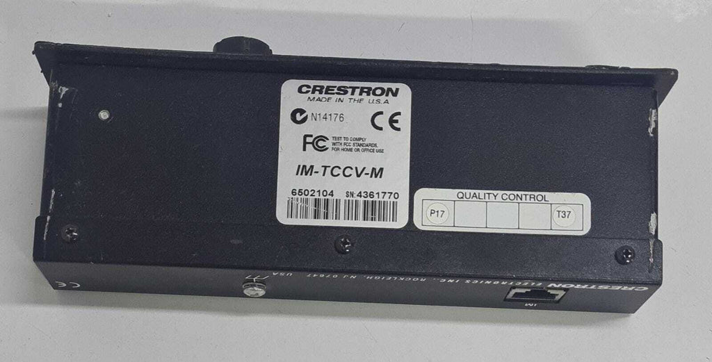 [LOT OF 4] Crestron Electronics IM-TCCV-M 6502104