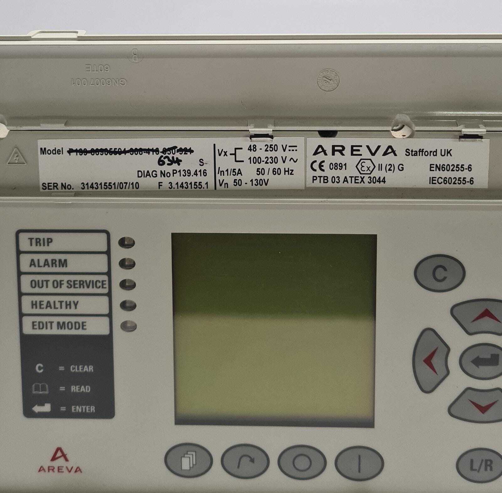 SCHNEIDER AREVA MICOM P139 / P634 GENERATOR DISTANCE PROTECTION NUMERICAL RELAY