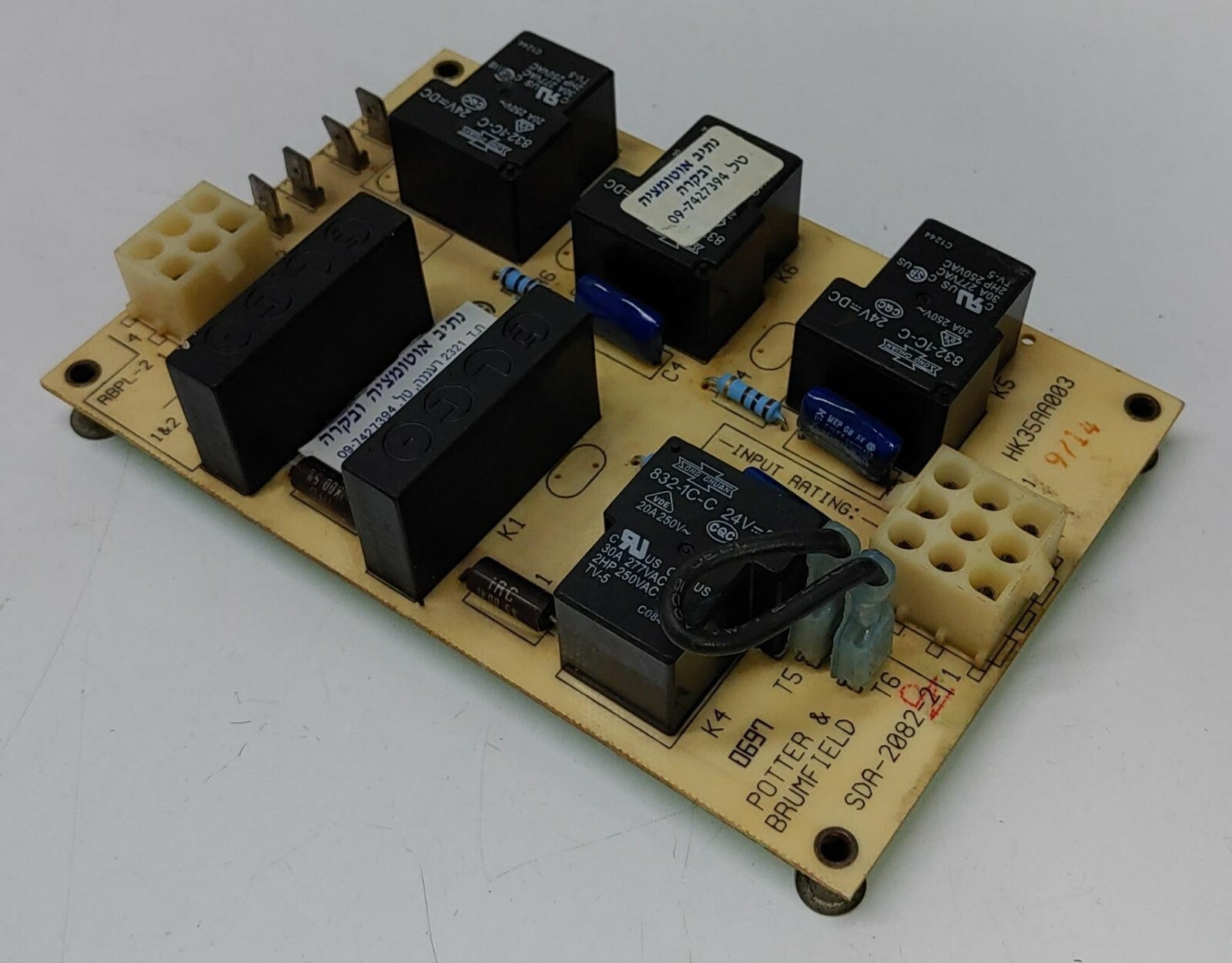 Potter Brumfield HK35AA003 Control Relay Board Carrier SDA-2082-2 40e1543