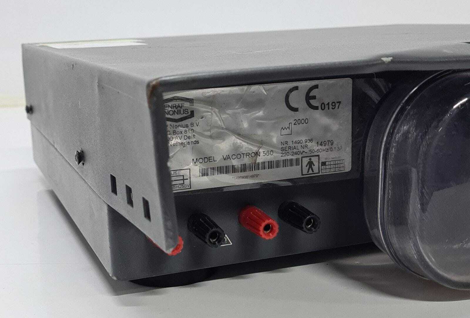 Enraf Nonius Vacotron 560 NR 1490.936 Muscle Simulator Electrotherapy Vacuum