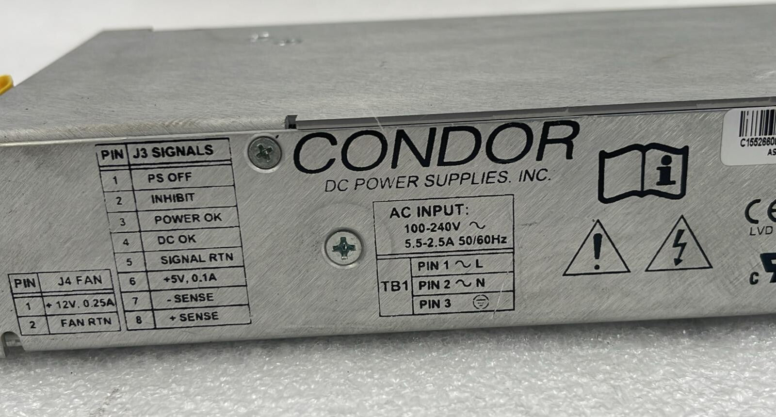 Condor DC GNT424CBE-115G  Power Supply  Waters 279002056