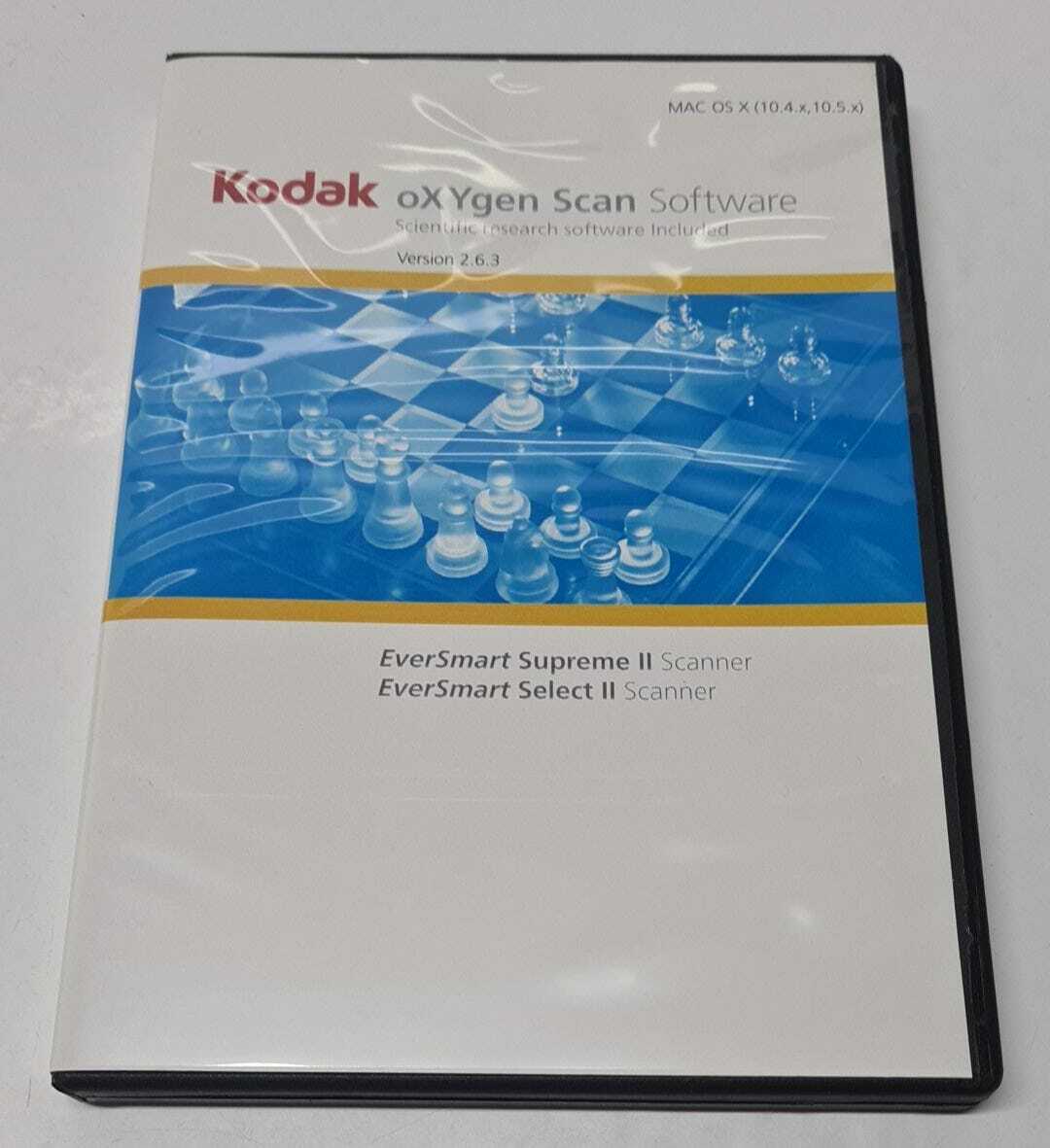 KODAK oXYgen Scan Software For EverSmart Ver. 2.6.3 MAC OS X (10.5.x/10.4.x)