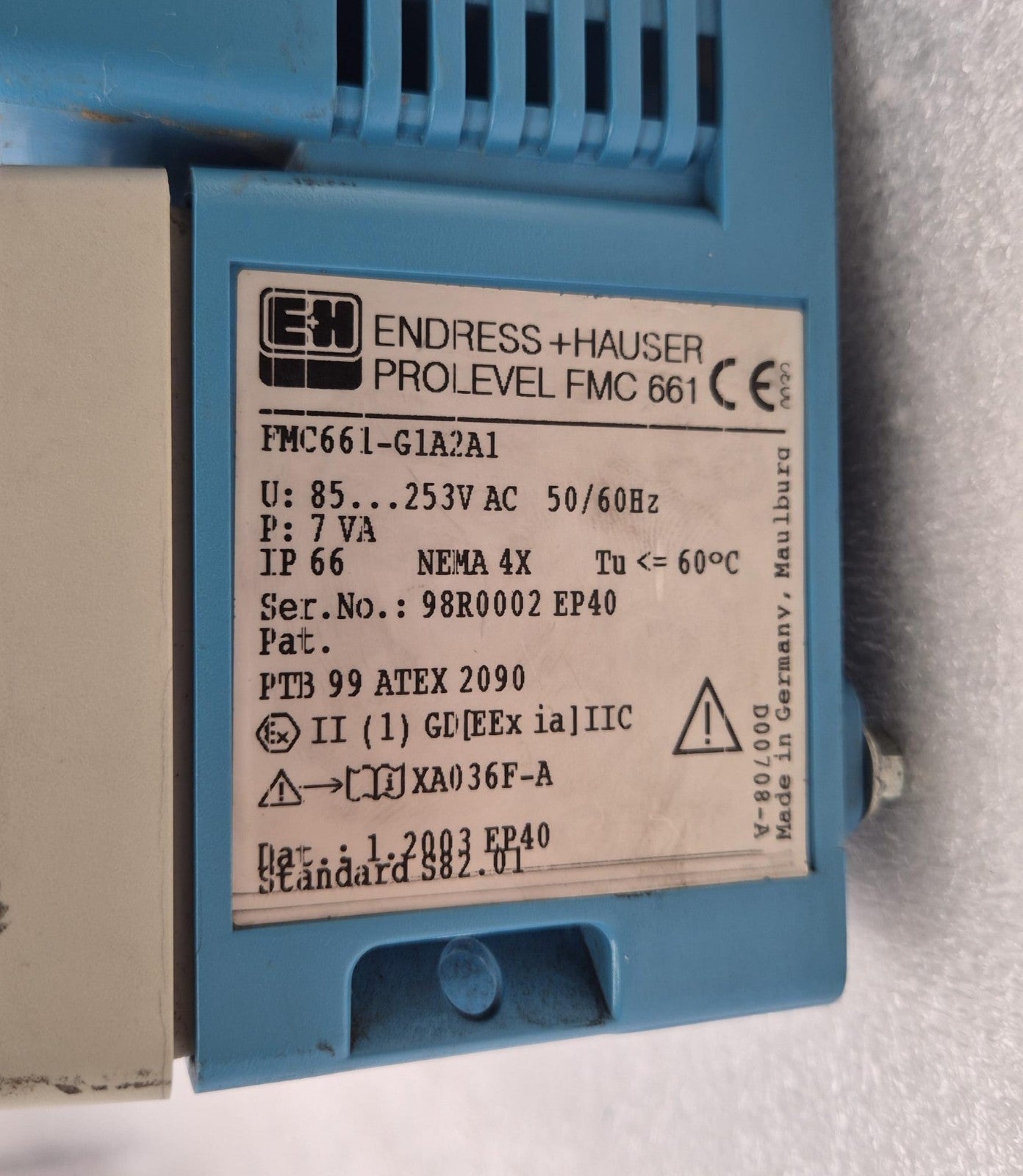 ENDRESS+HAUSER PROLEVEL FMC 661 FMC661-G1A2A1 TRANSMITTER