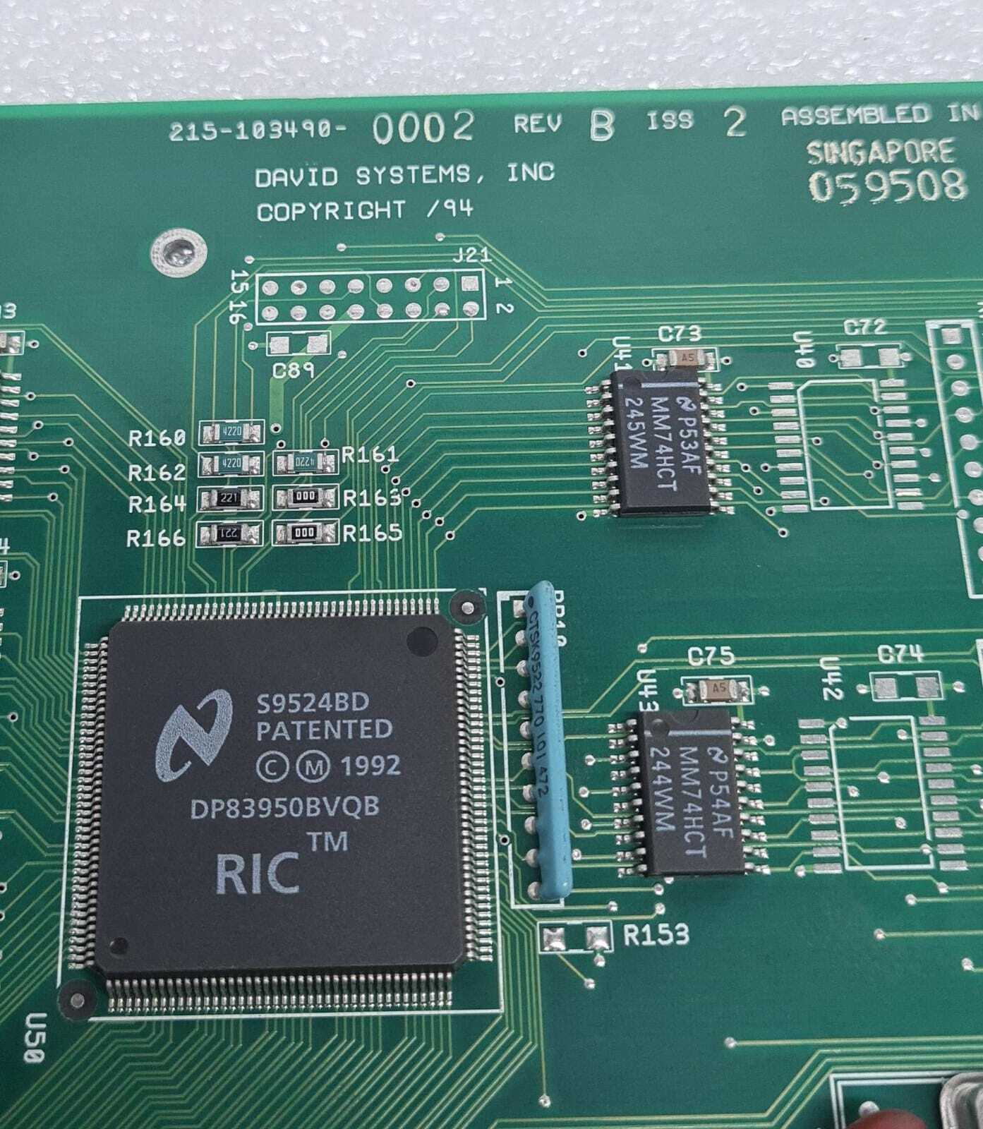 David Systems 215-103490-0002 Circuit Board PCB W/ 215-103545-0001