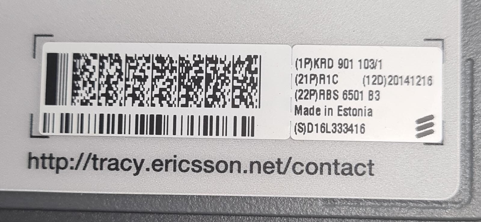 Ericsson Radio RBS 6501 B3 BFF 901 17/1 KRD 901 103/1 Remote Head Unit RRUS