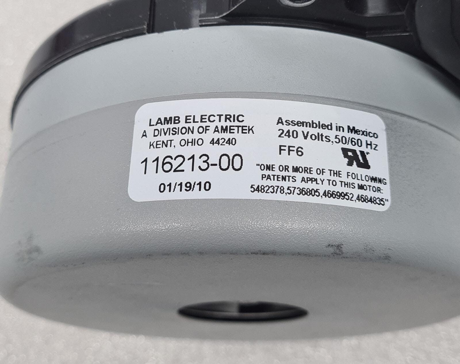 Ametek LAMB 116213-00 Vacuum Cleaner Motor 240V