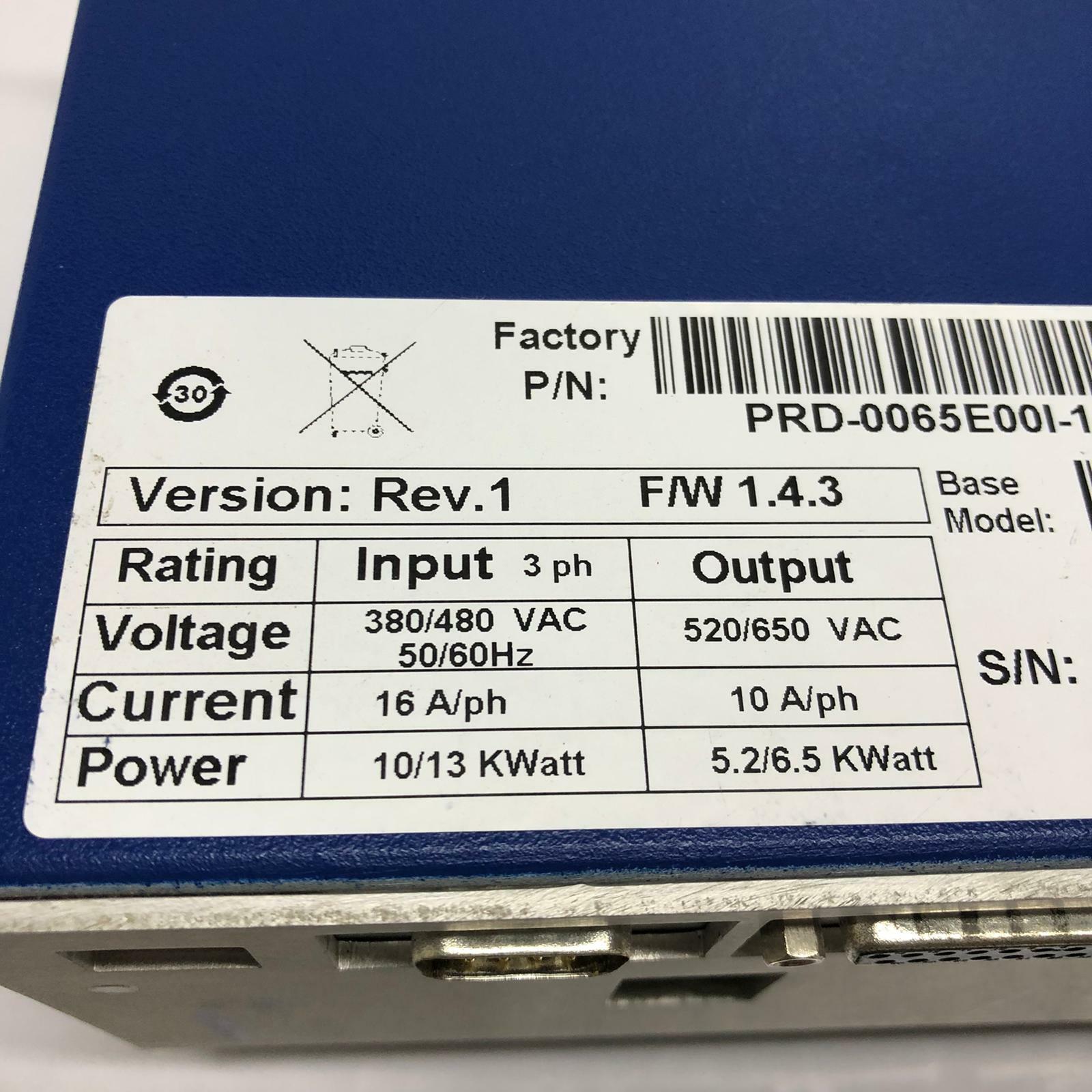Kollmorgen Servotronix Servostar CD SynqNet LE10665 PRD-0065E00I-10 10A 3 Phase