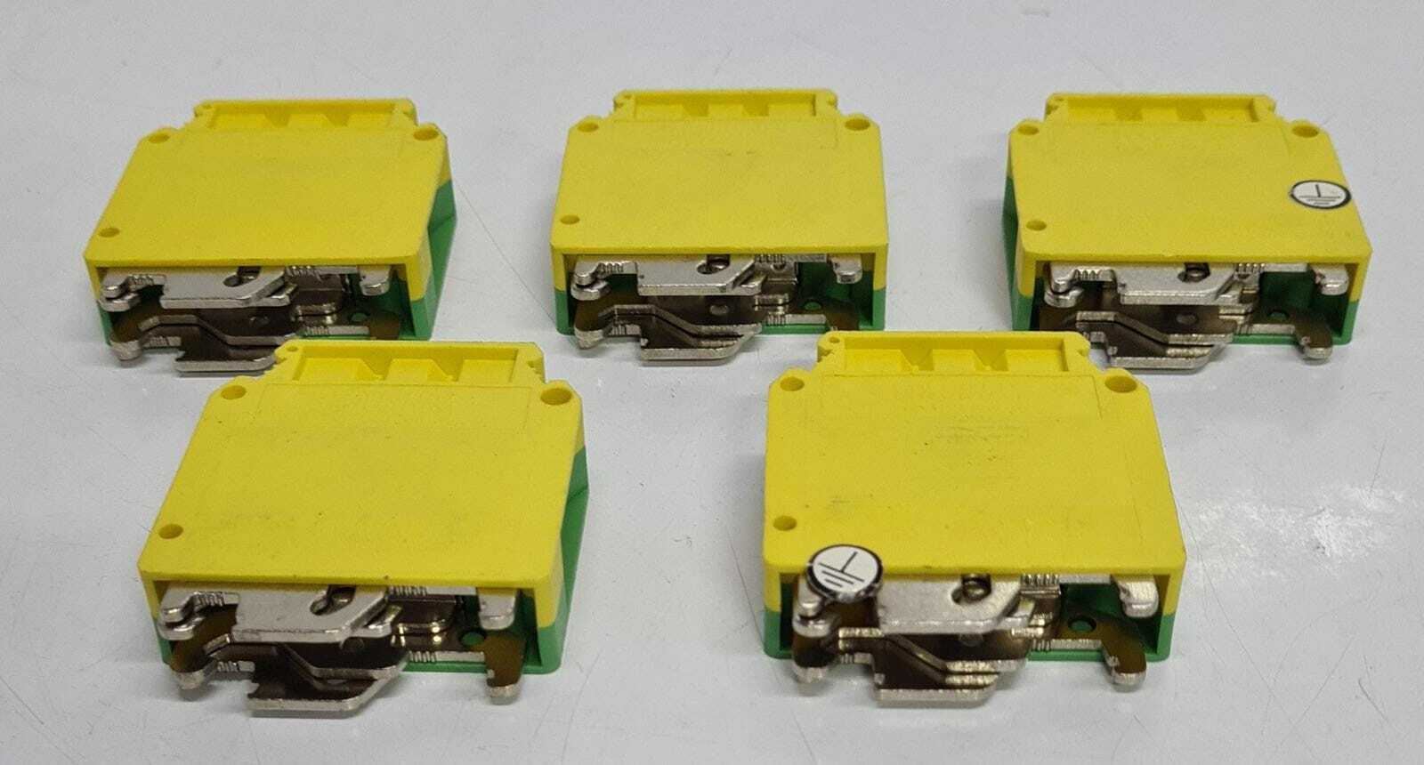 [LOT OF 5] Phoenix Contact Typ USLKG 35 Ground Modular Terminal Block 35 mm