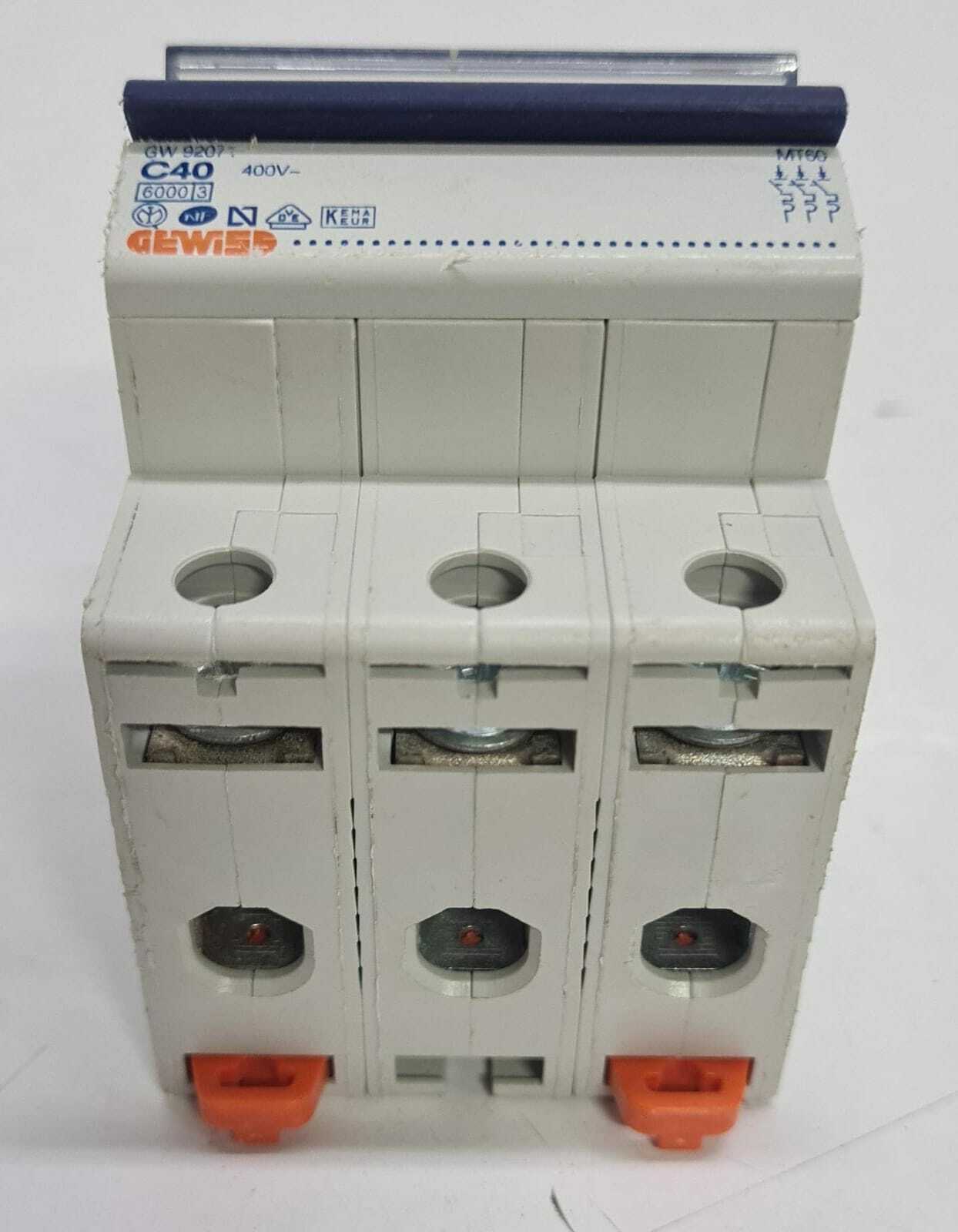 GEWISS GW 92 071 C40 3 Pole Circuit Breaker