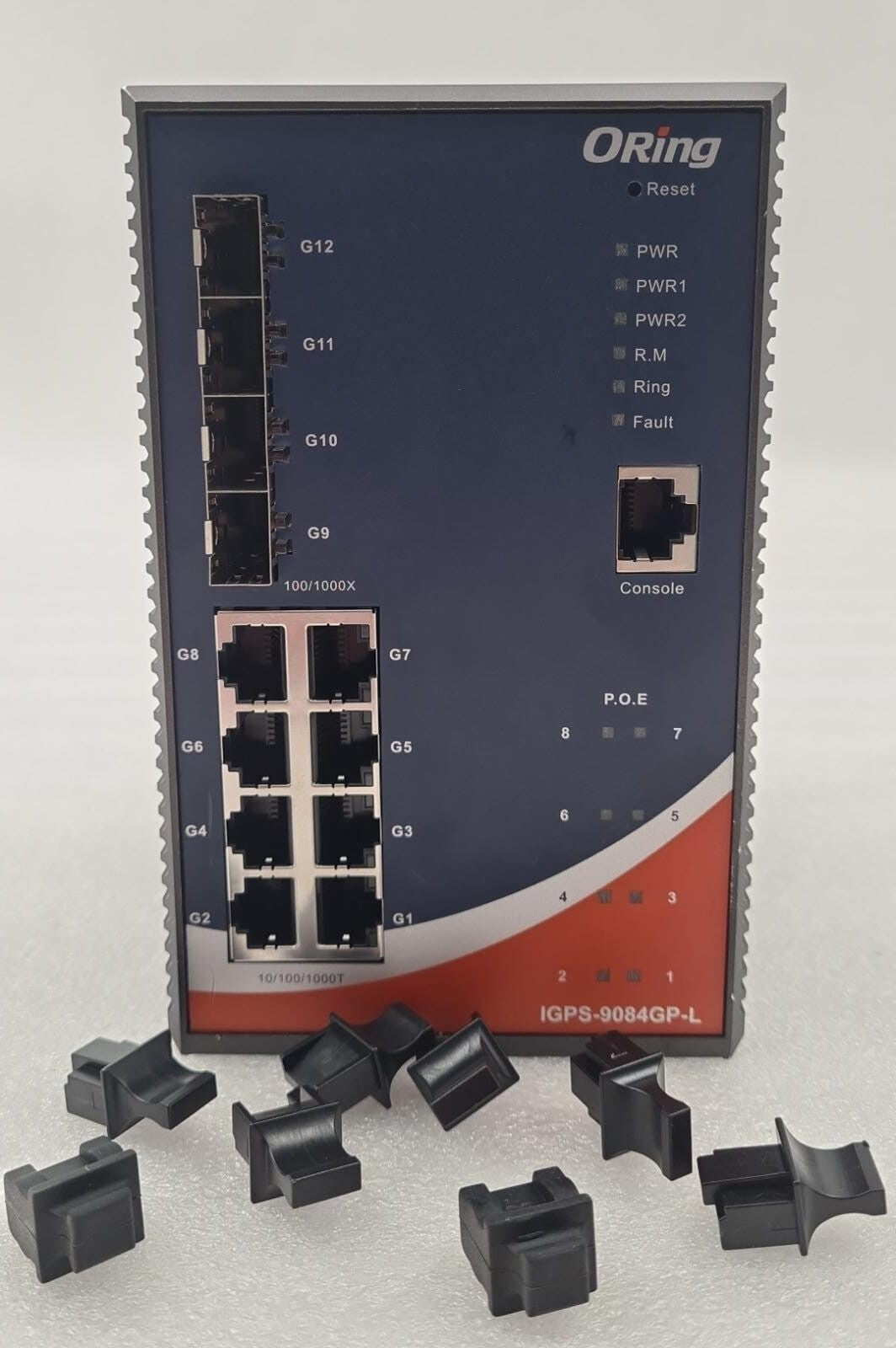 ORING IGPS-9084GP-L PoE Ethernet Switch Rugged 8* 10/100/1000T 4* LAN Capable