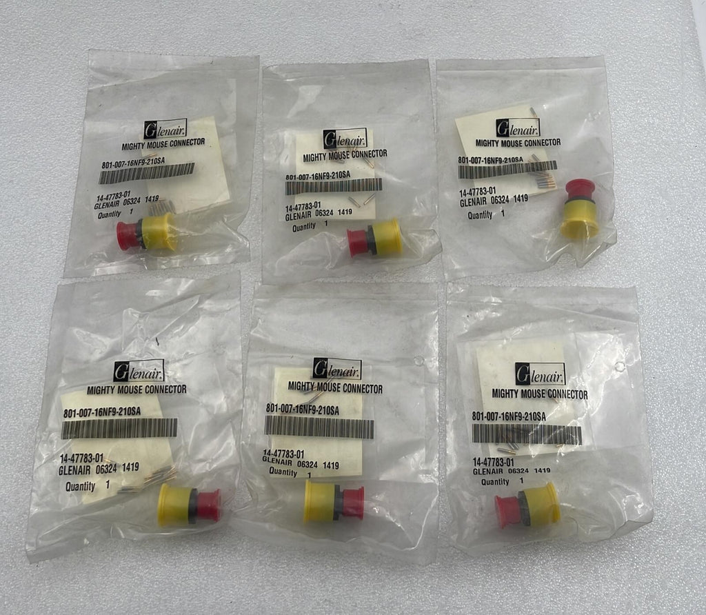[LOT 6 PCS] Glenair 801-007-16NF9-210SA Mighty Mouse Connector