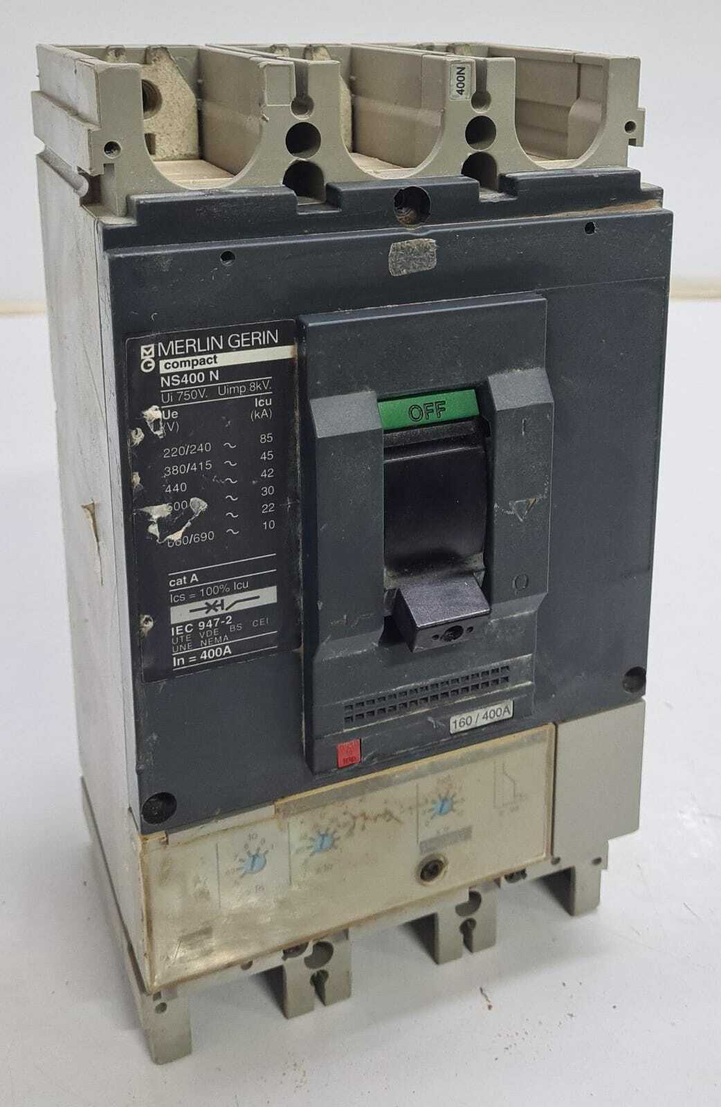 Schneider MERLIN GERIN Compact NS400 N 400N Circuit breaker 160 / 400A