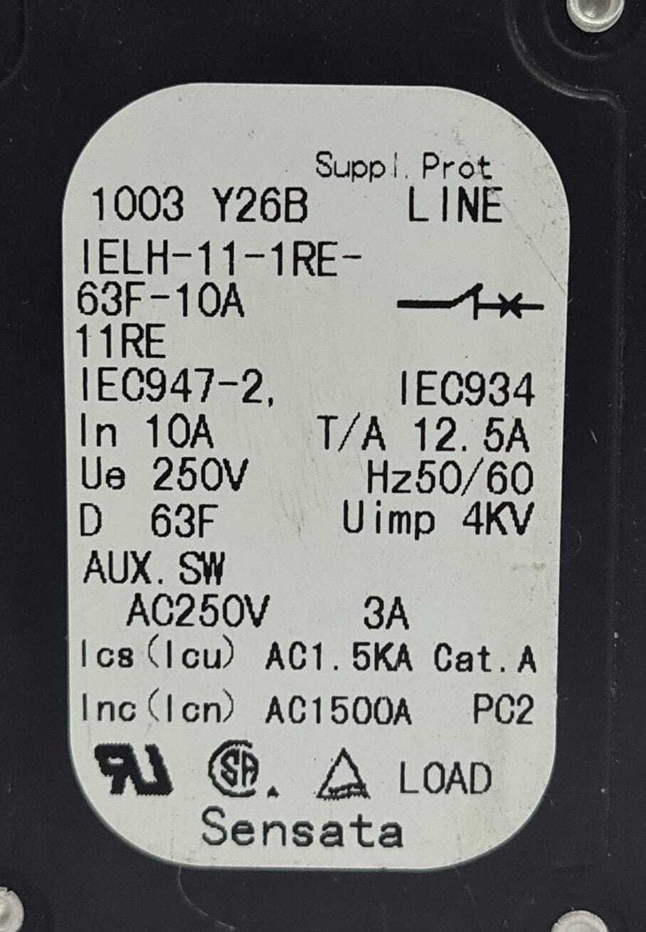 [LOT OF 2] Airpax IELH-11-1RE-63F-10A 11RE Circuit Breaker