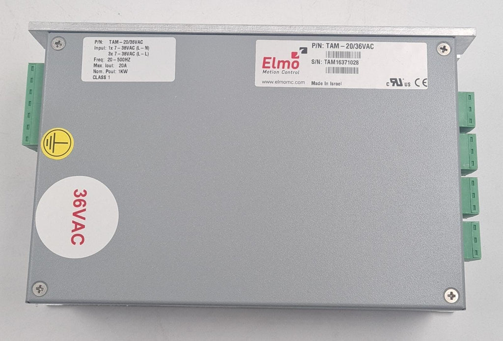 NEW - Elmo Motion Control TAM-20/36VAC Current Rectifier Power Supply Module