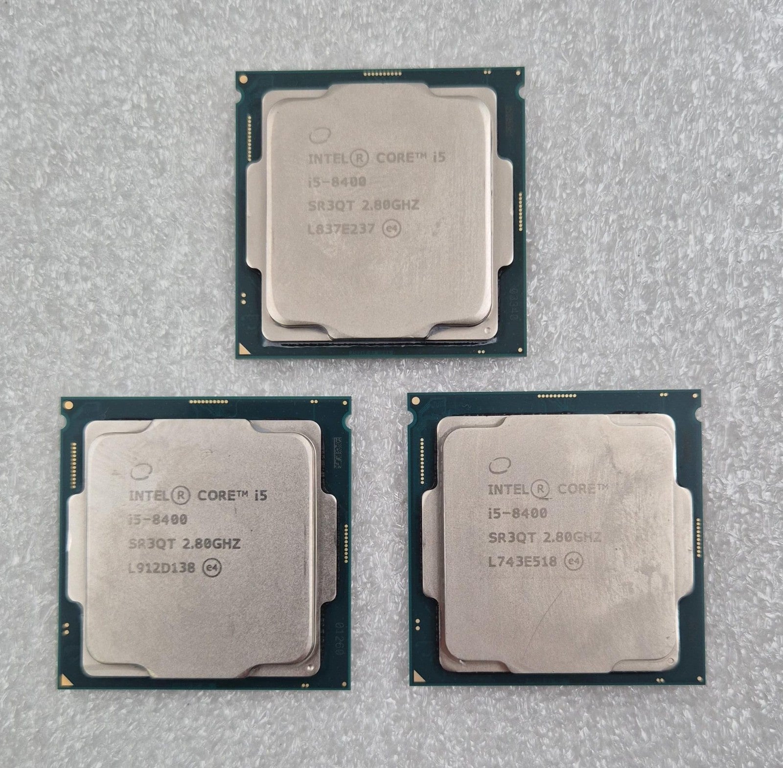 [LOT 3 PCS] Intel Core i5 i5-8400 SR3QT 2.80GHZ CPU Processor 6-Core