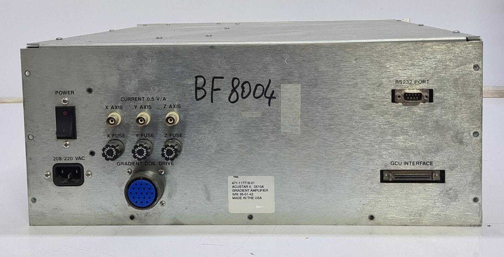 BRUKER Instruments GRADIENT AMPLIFIER 471-117718-01 ACUSTAR II 3x10A - AS IS