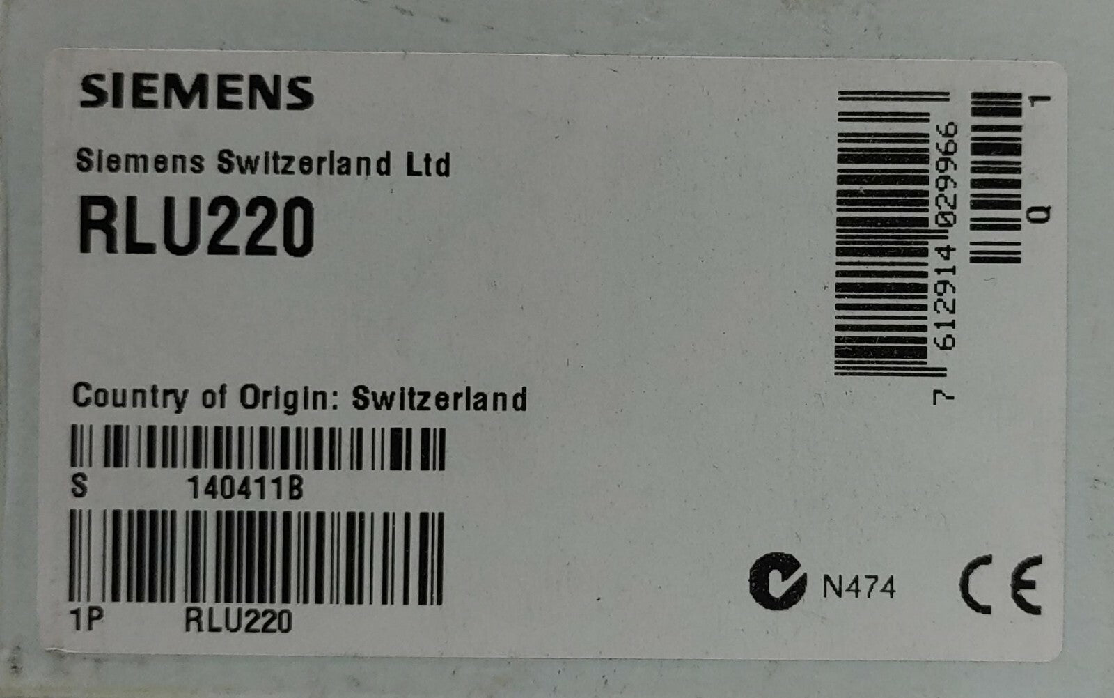 SIEMENS RLU220 UNIVERSAL CONTROLLER 1 CONTROL LOOP 2 ANALOG OUTPUTS AC 24 V