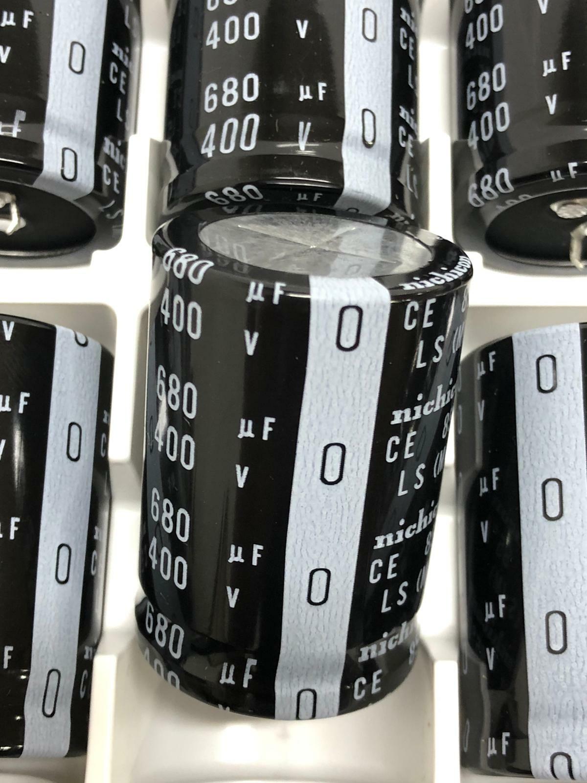 [Lot of 10] Nichicon 680uF 400v  LS(M) 35x50mm 400V 680uF PSU Capacitor