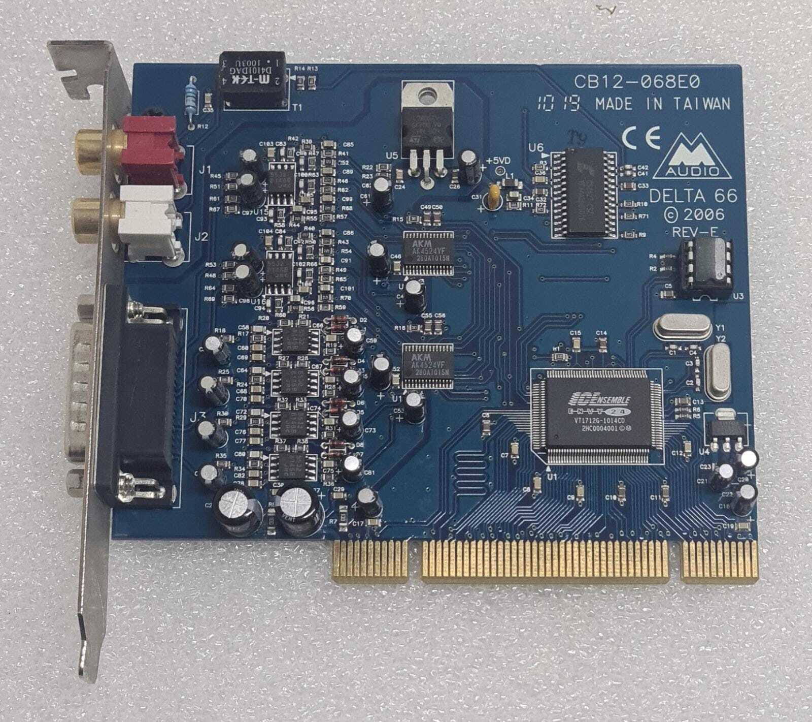 M-AUDIO CB12-068E0 DELTA66 REV-E PCI Sound Card Board
