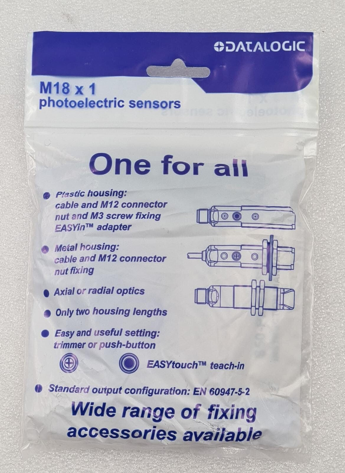 [LOT OF 11] NEW- DATALOGIC M18x1 S50-PR-5-F01-PP Proximity Photoelectric Sensor