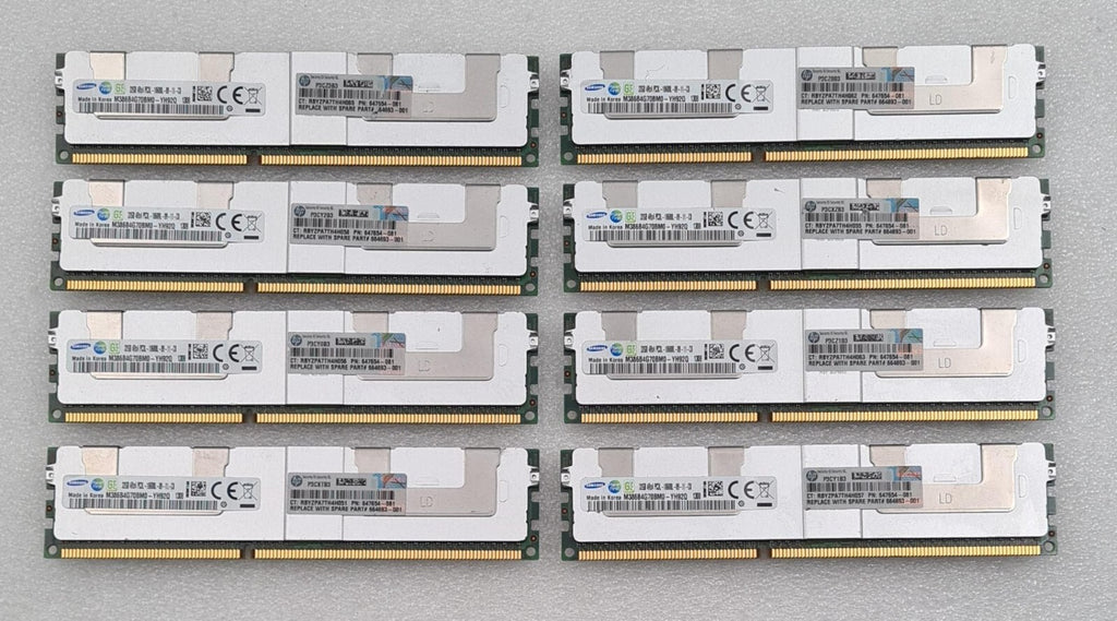 [LOT 8] SAMSUNG 32GB 4Rx4 PC3L-10600L M386B4G70BM0-YH92Q DDR3 SERVER MEMORY RAM