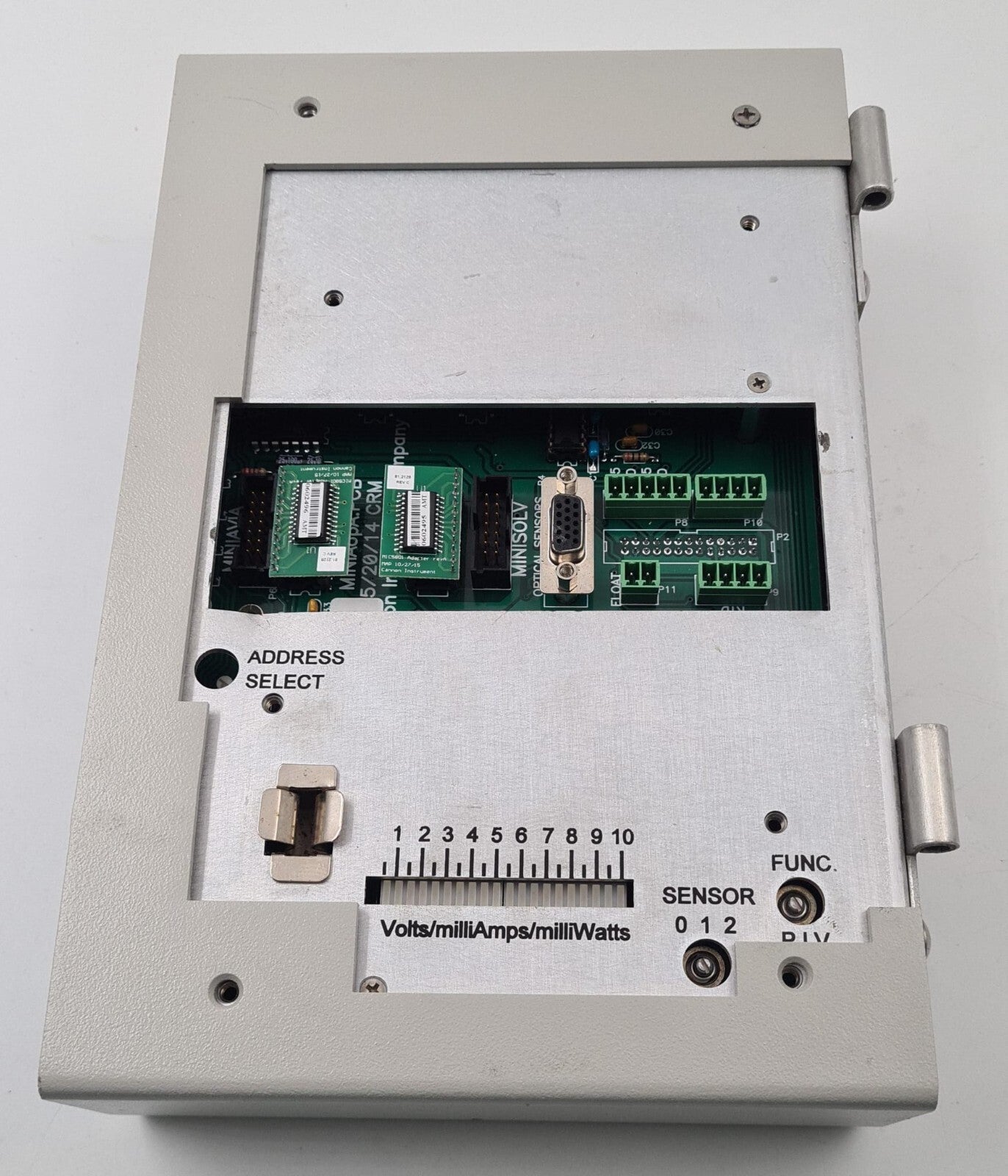 Cannon automated viscometer rear panel view