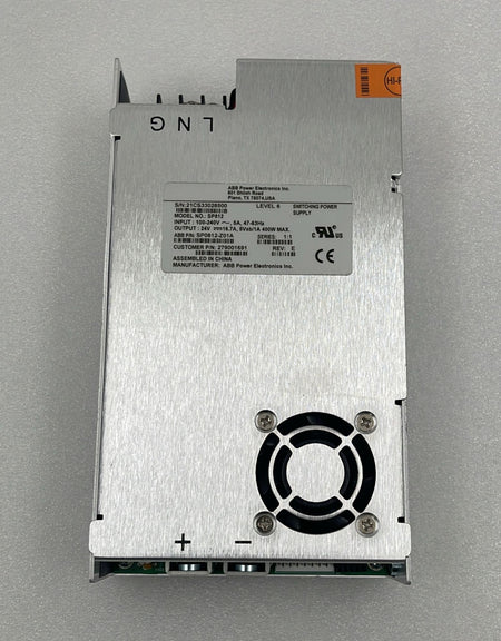ABB SP812 power supply top label view