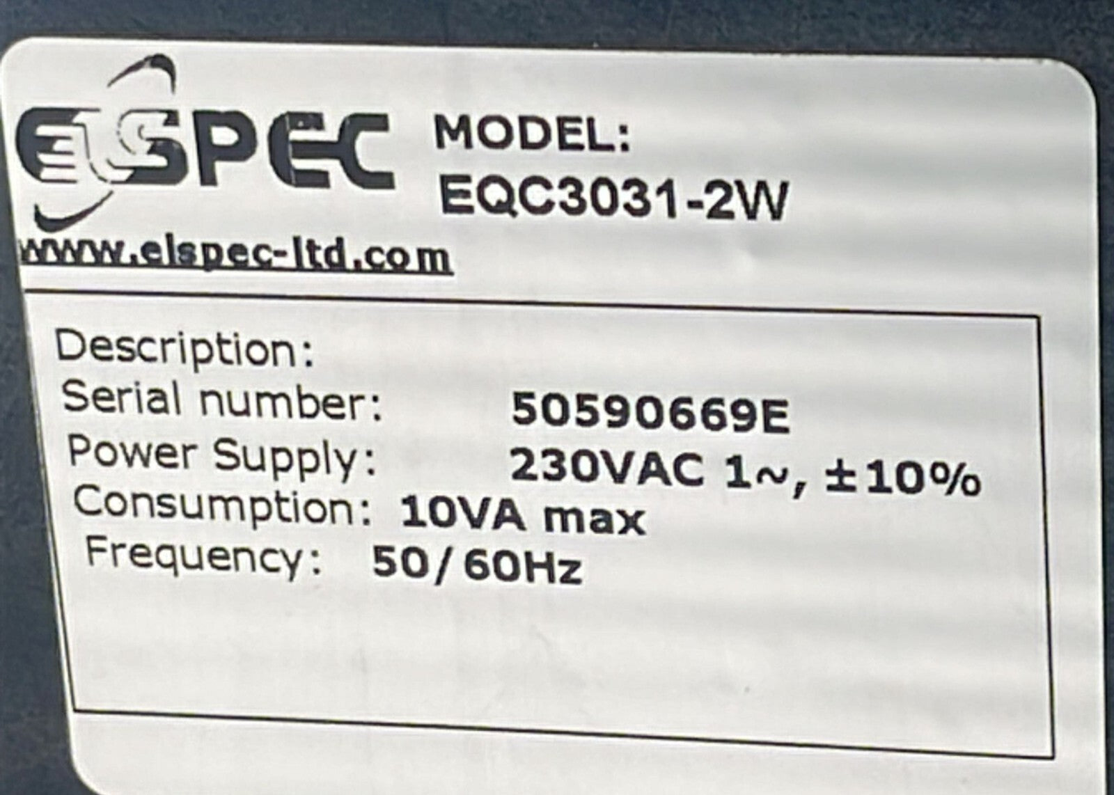Elspec Equalizer EQC3031-2W Power Analyzer 230v 50/60 Hz **AS IS