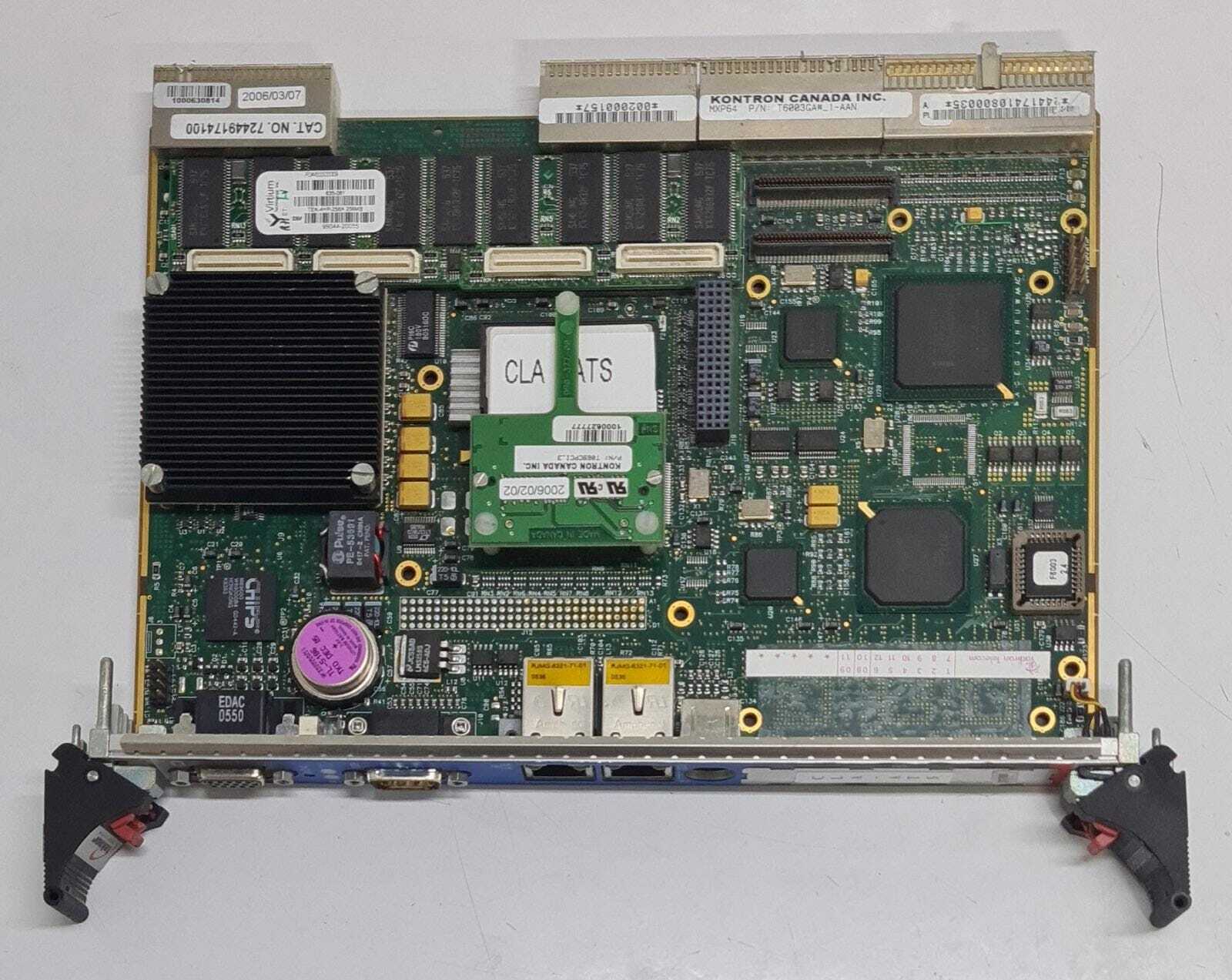 Teknor Kontron cPCI MXP64 CLA ATS Processor Module