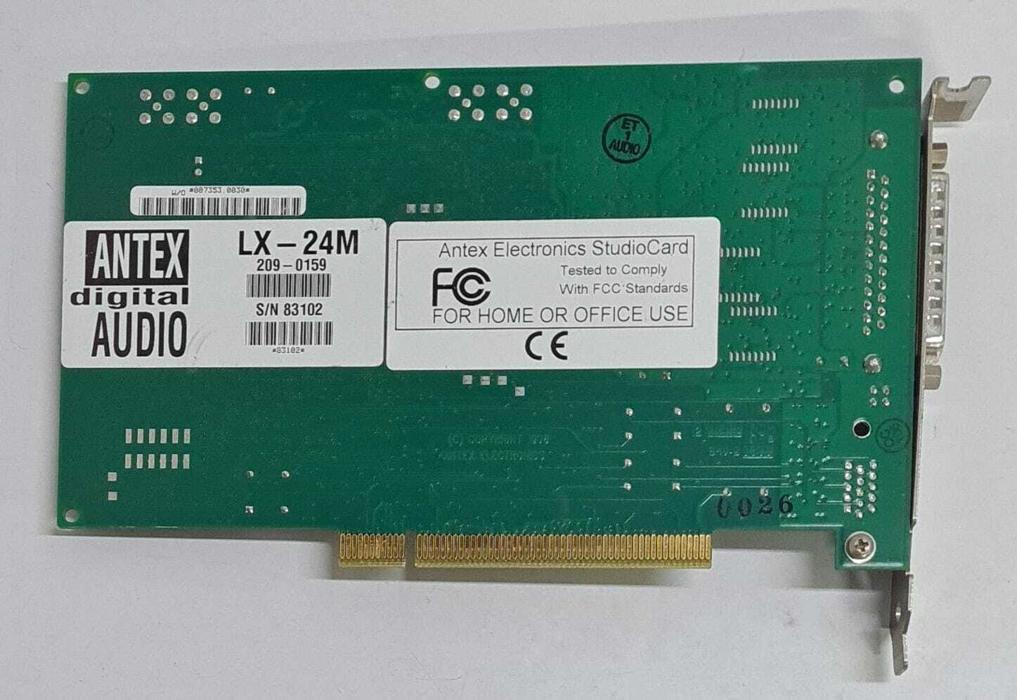 ANTEX Studiocard digital Audio LX-24M INTERFACE CARD 209-0159