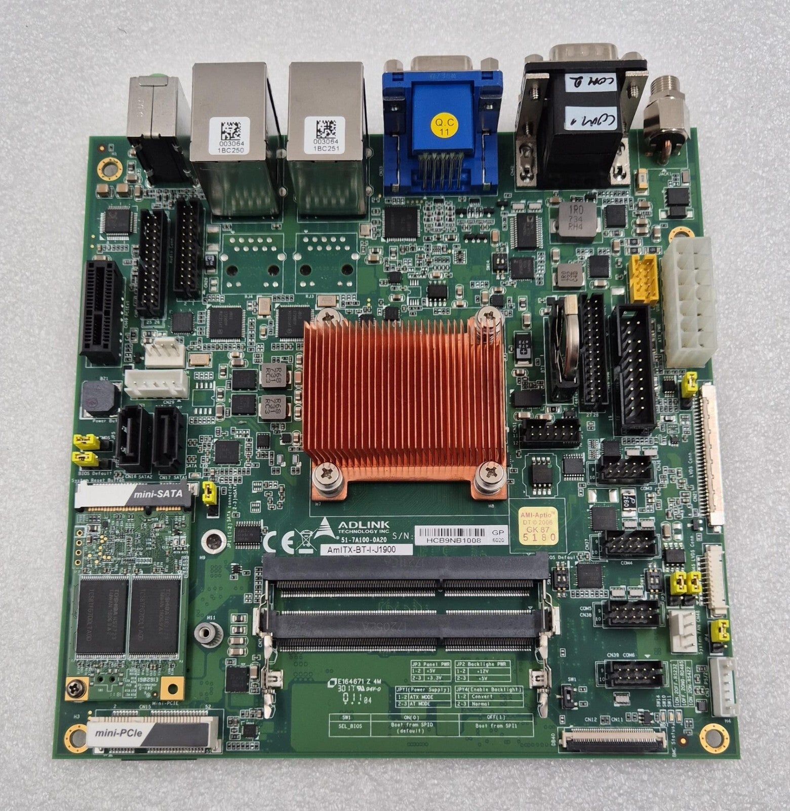 ADLINK AmITX-BT-I-J1900 51-7A100-0A20 Industrial Control Motherboard