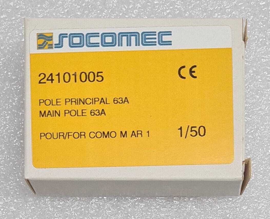 [LOT OF 4] SOCOMEC 24101005 MAIN POLE 63A FOR COMO M AR 1